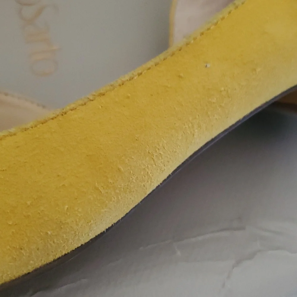 Franco Sarto yellow flat shoe sz 9M - Picture 4 of 9